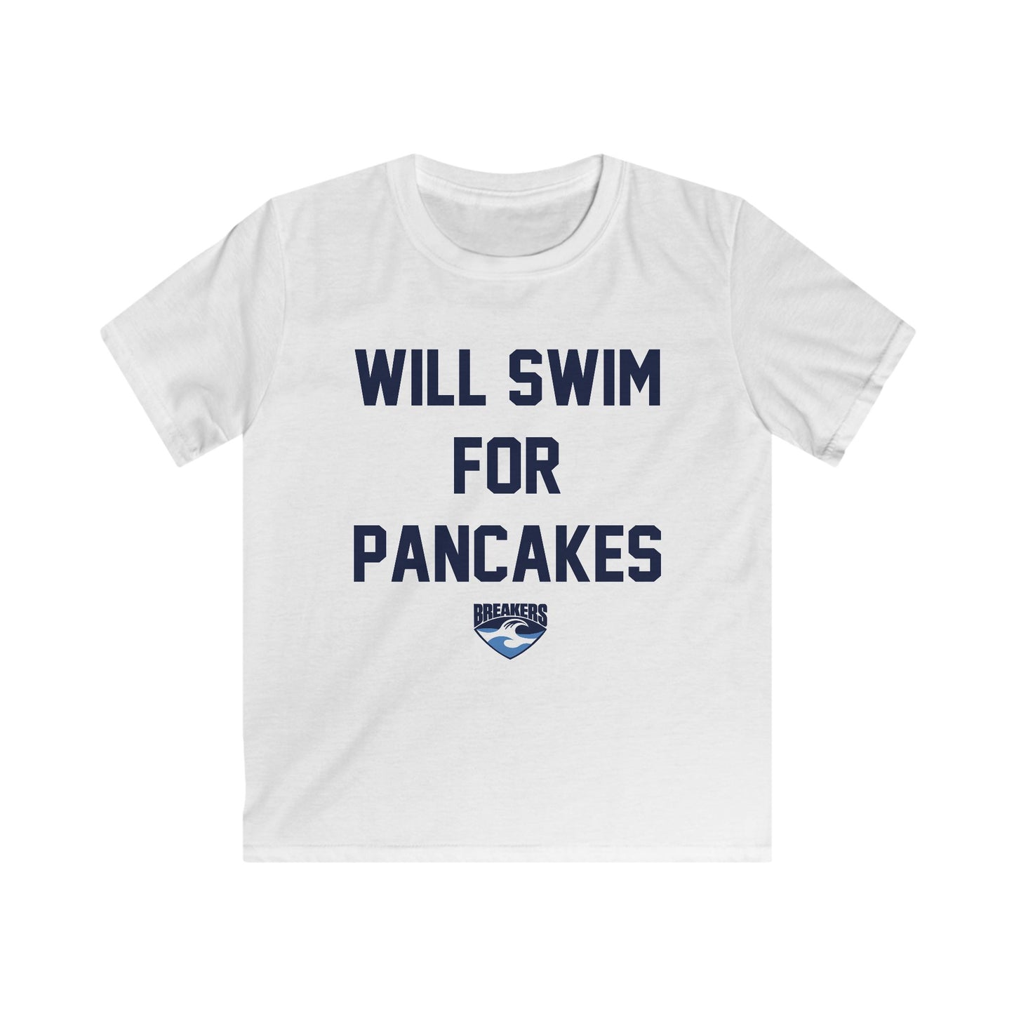 Kids Bluegrass Tee — "Will Swim For Pancakes"