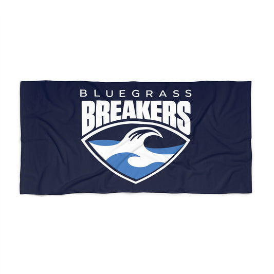Bluegrass Breakers Beach Towel – Navy Surf Wave Logo
